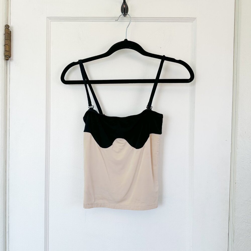 Orseund Iris | Abstract Color block Tube Top in Black & Cream Xsmall $225 - Picture 4 of 8